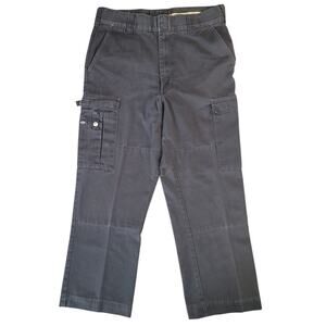 Dickies Cargo Pants Mens 32 Black Workwear Utility EUC